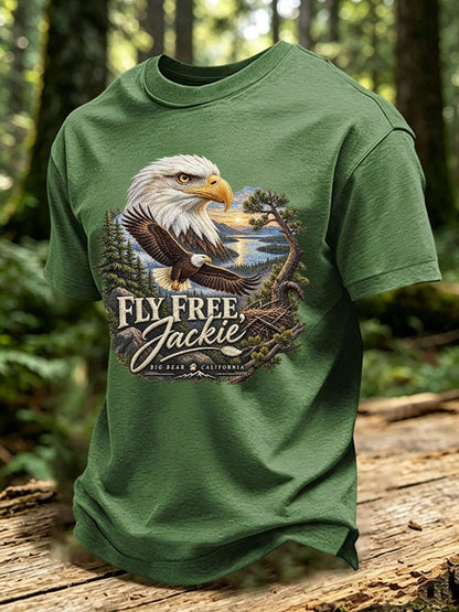 Men's Forever Over Big Bear Fly Free Jackie Print T-shirt
