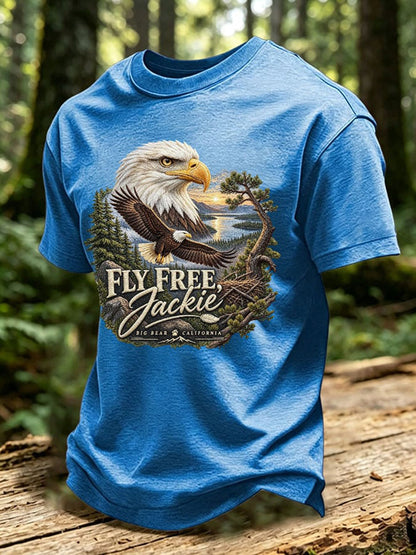 Men's Forever Over Big Bear Fly Free Jackie Print T-shirt