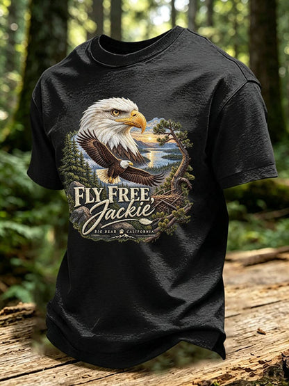 Men's Forever Over Big Bear Fly Free Jackie Print T-shirt