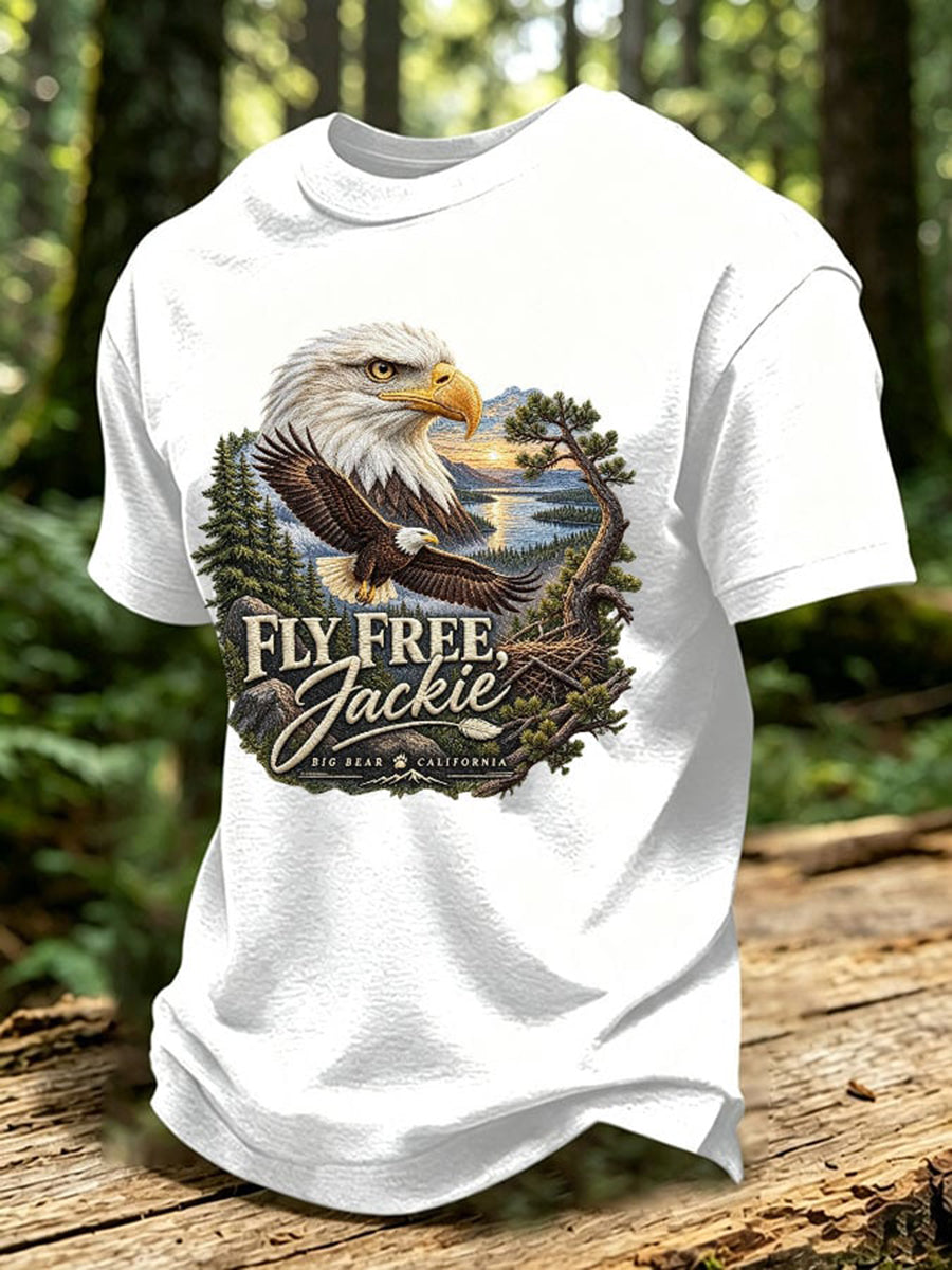 Men's Forever Over Big Bear Fly Free Jackie Print T-shirt