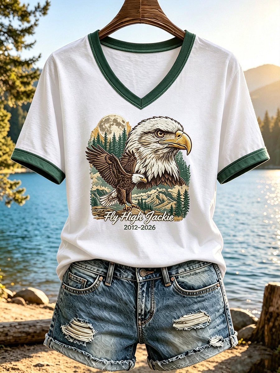 Women's Forever Over Big Bear Fly Free Jackie Print T-shirt