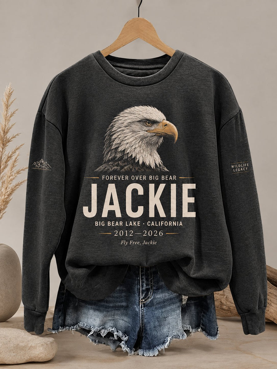 Women's Forever Over Big Bear Fly Free Jackie Print Sweatshirt