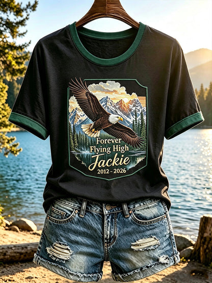Women's Forever Over Big Bear Fly Free Jackie Print T-shirt