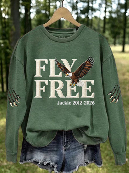 Women's Forever Over Big Bear Fly Free Jackie Print Sweatshirt