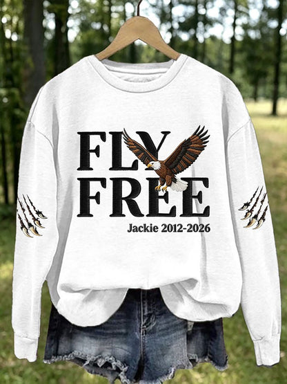 Women's Forever Over Big Bear Fly Free Jackie Print Sweatshirt