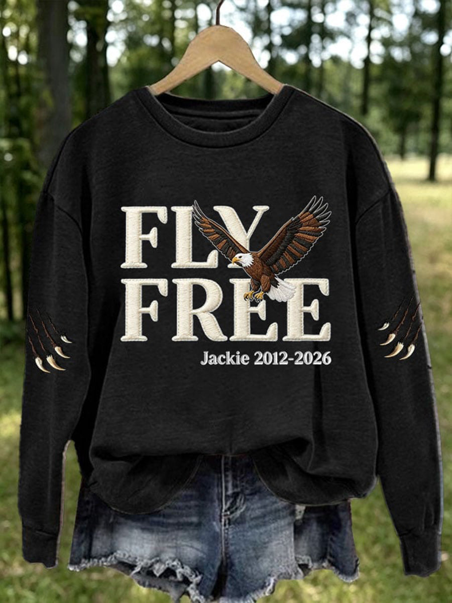 Women's Forever Over Big Bear Fly Free Jackie Print Sweatshirt