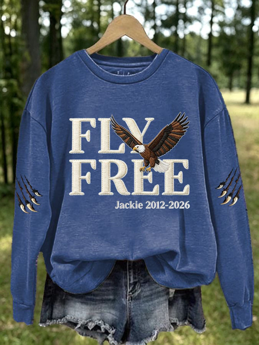 Women's Forever Over Big Bear Fly Free Jackie Print Sweatshirt