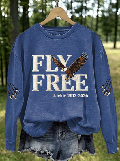 Women's Forever Over Big Bear Fly Free Jackie Print Sweatshirt