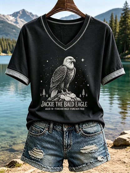 Women's Forever Over Big Bear Fly Free Jackie Print T-shirt