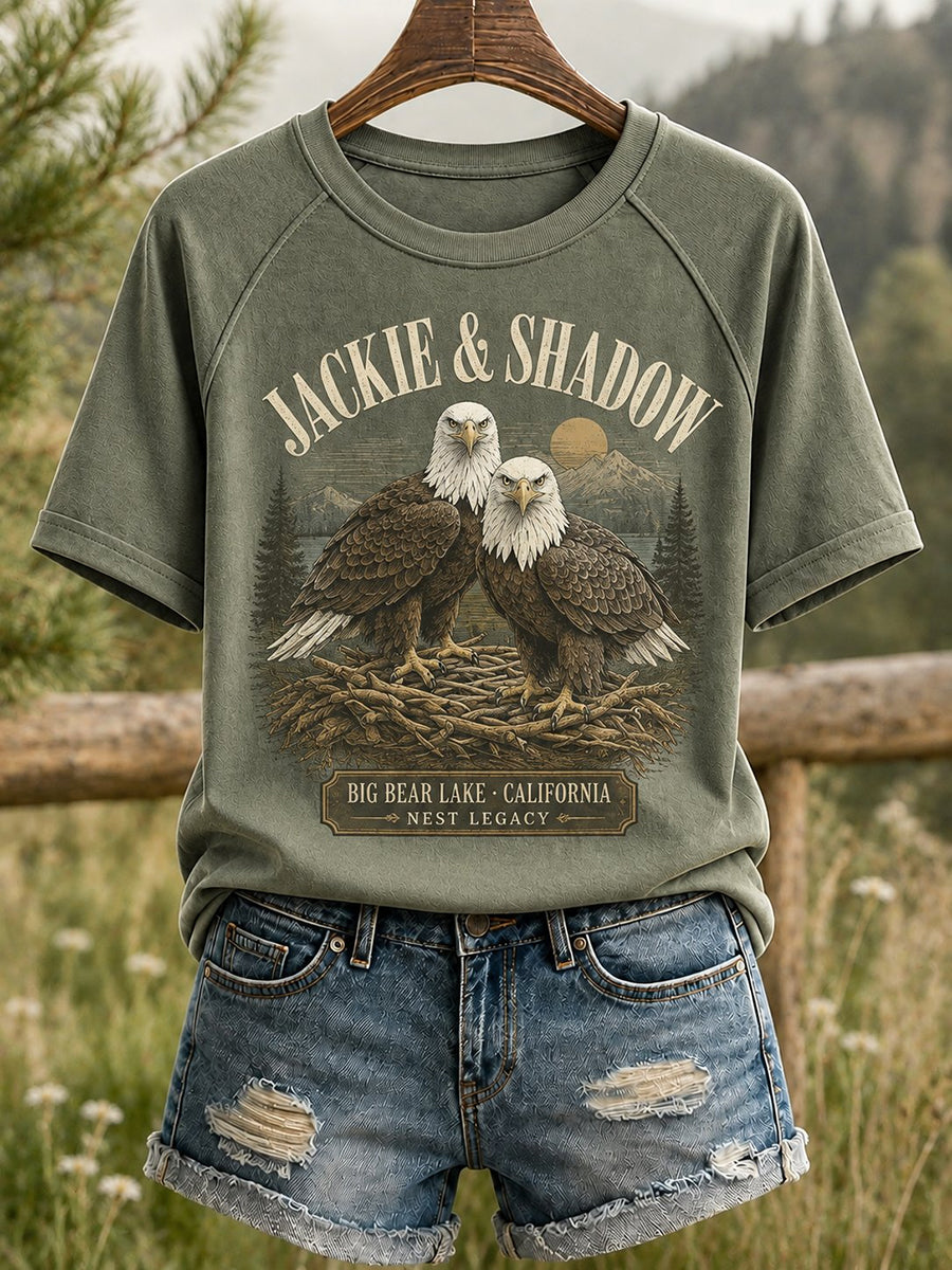 Women's Forever Over Big Bear Fly Free Jackie Print T-shirt