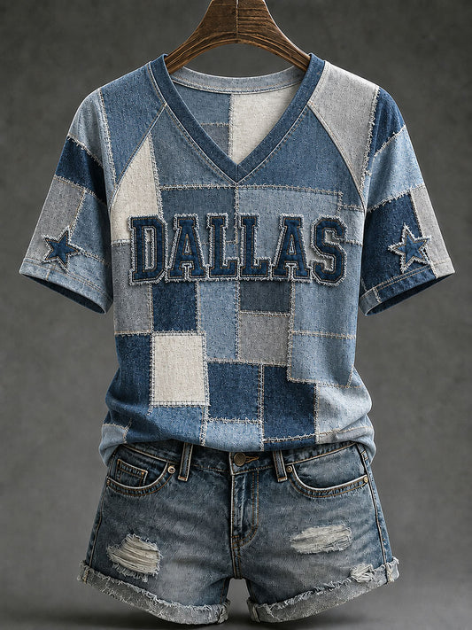 Women's Game Day Football Printed Casual T-Shirt