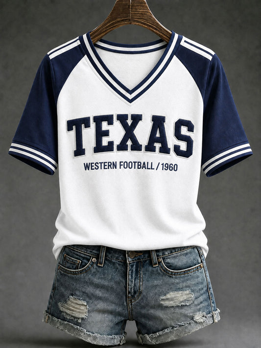 Women's Game Day Football Printed Casual T-Shirt