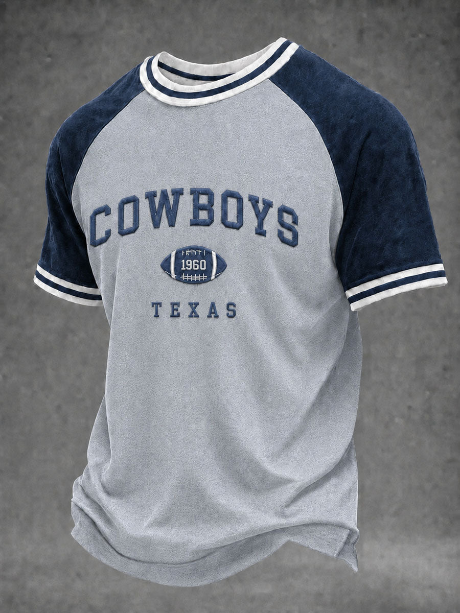 Men's Game Day Football Print Casual T-Shirt