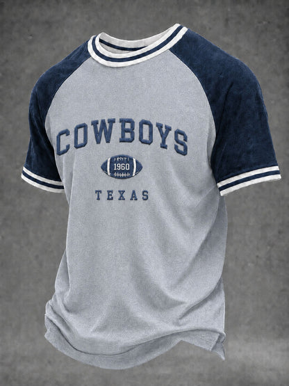 Men's Game Day Football Print Casual T-Shirt
