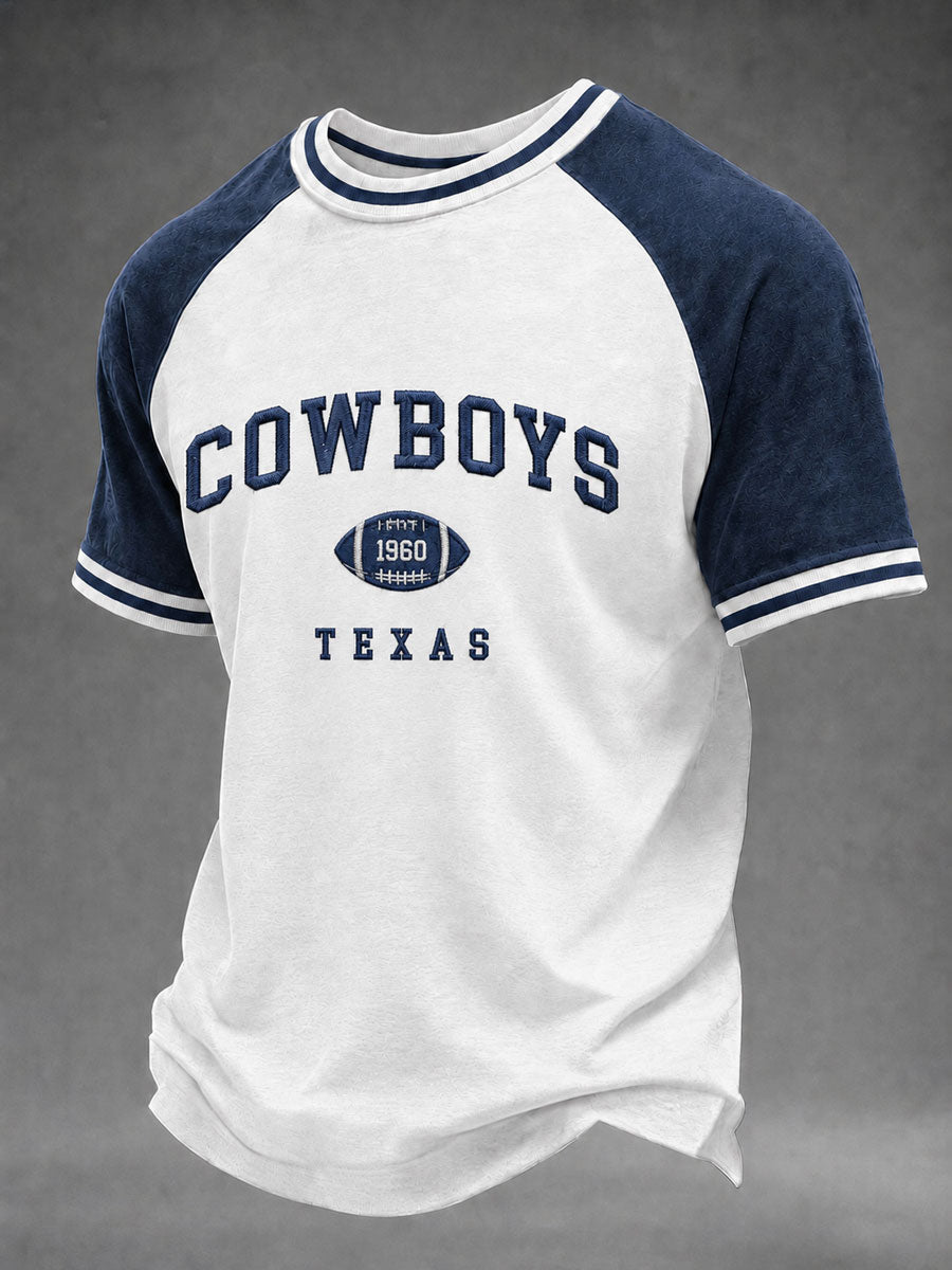 Men's Game Day Football Print Casual T-Shirt