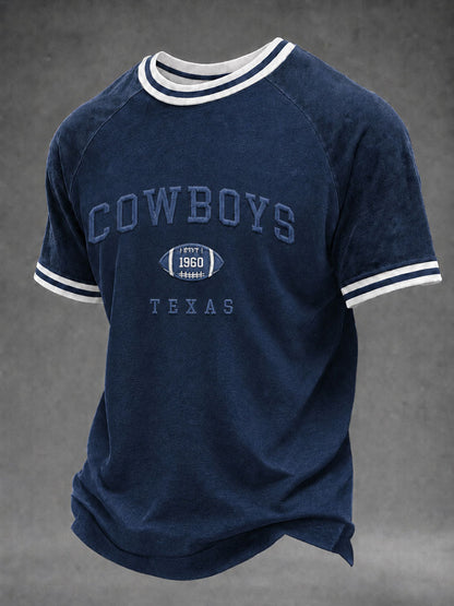 Men's Game Day Football Print Casual T-Shirt