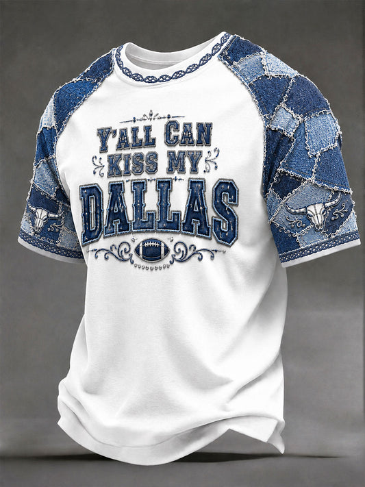 Men's Game Day Football Print Casual T-Shirt