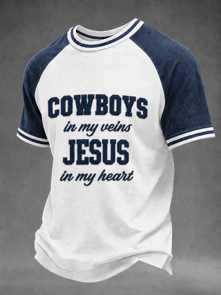 Men's Game Day Football Print Casual T-Shirt