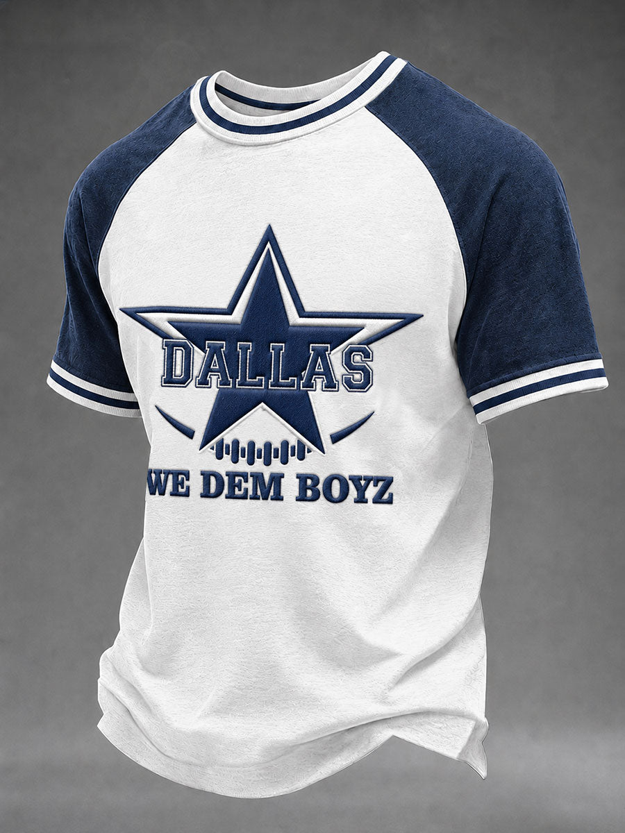 Men's Game Day Football Print Casual T-Shirt