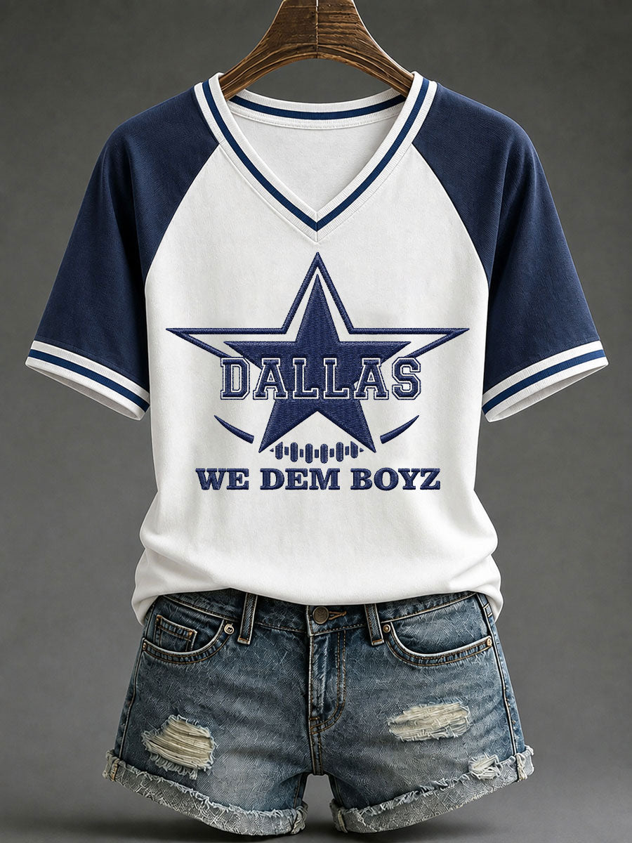 Women's Game Day Football Printed Casual T-Shirt
