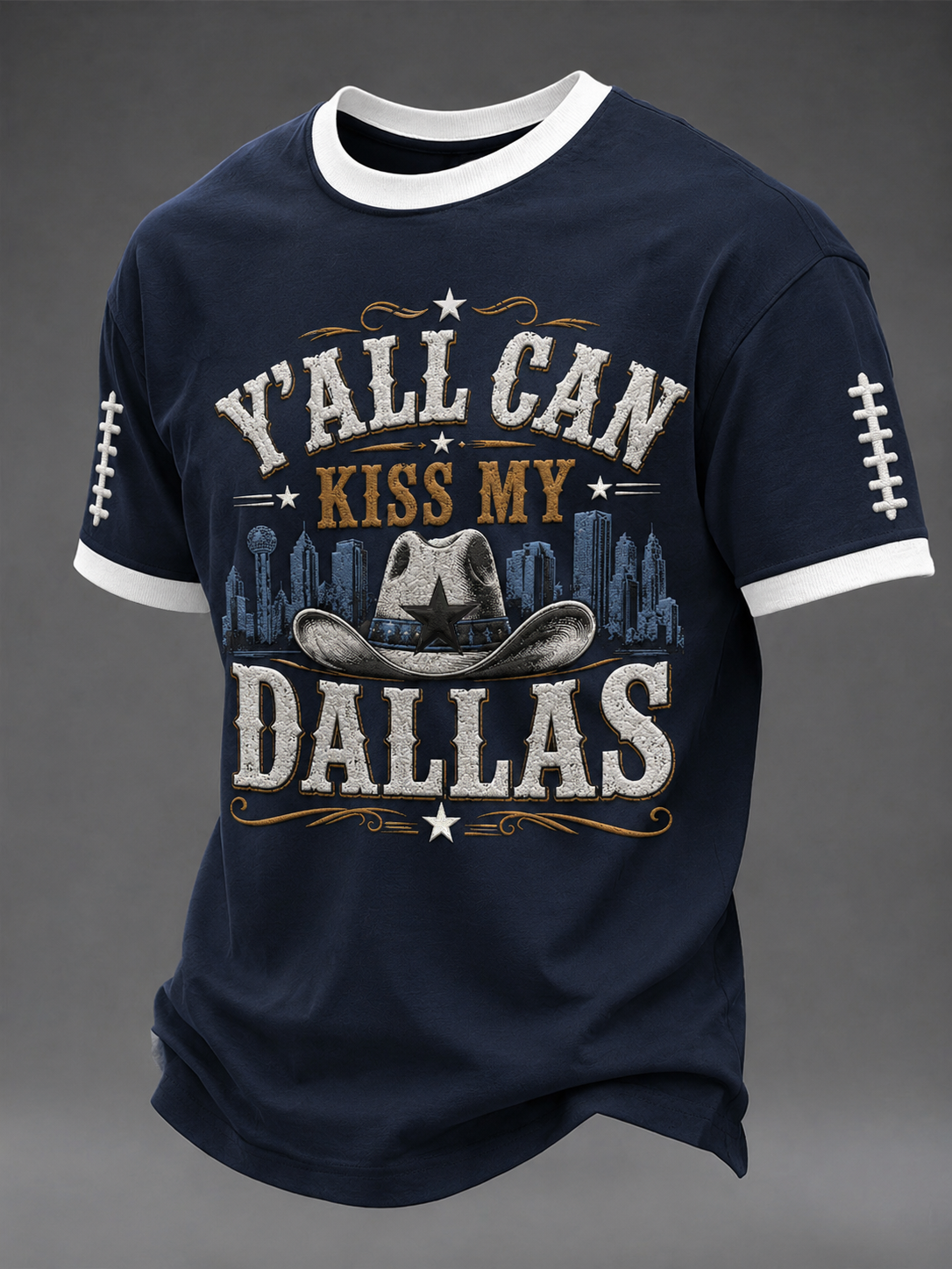 Men's Football Short Sleeves T-shirt