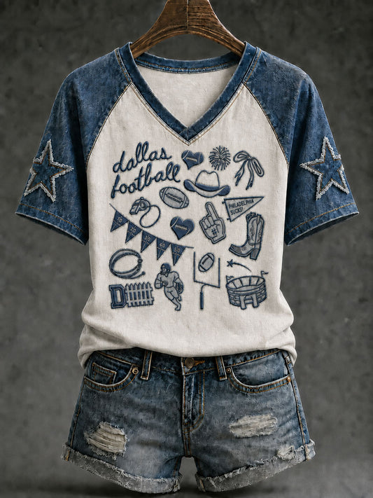 Women's Game Day Football Casual T-Shirt