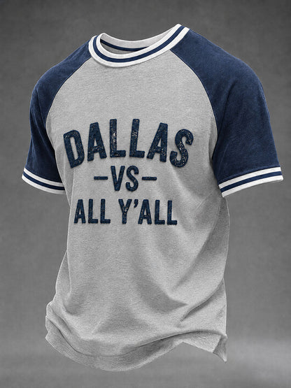 Men's Game Day Football Print Casual T-Shirt
