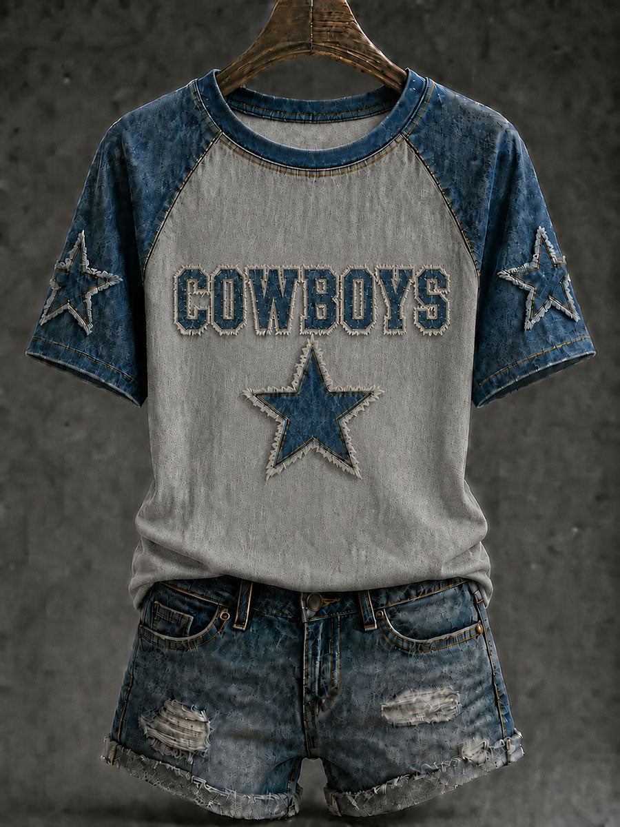 Women's Game Day Football Printed Casual T-Shirt