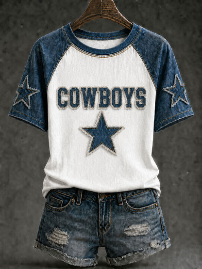 Women's Game Day Football Printed Casual T-Shirt