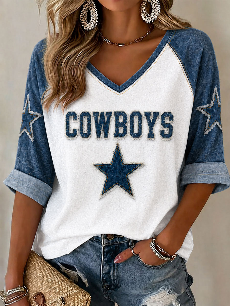 Women's Game Day Football Printed Casual T-Shirt