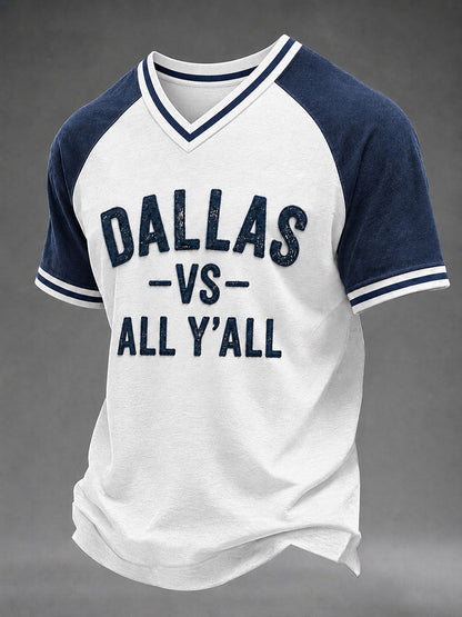 Men's Game Day Football Print Casual T-Shirt