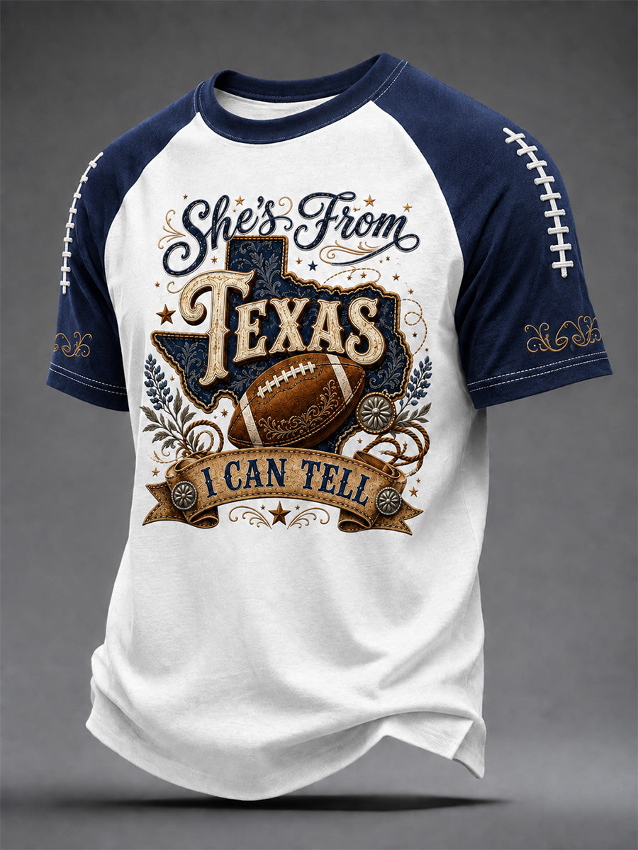 Men's Football Gameday Gift For Football Fans Casual Tee