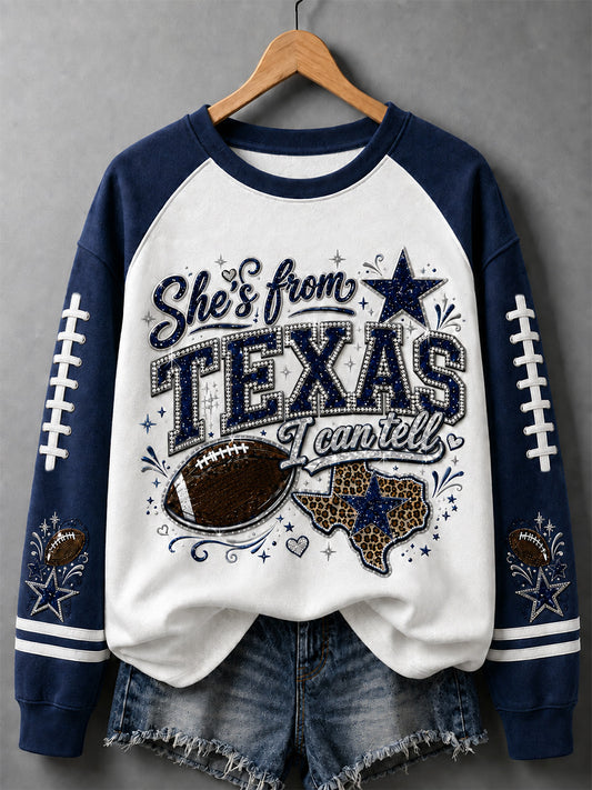 Women's Football Gameday Gift For Football Fans Casual Sweatshirt