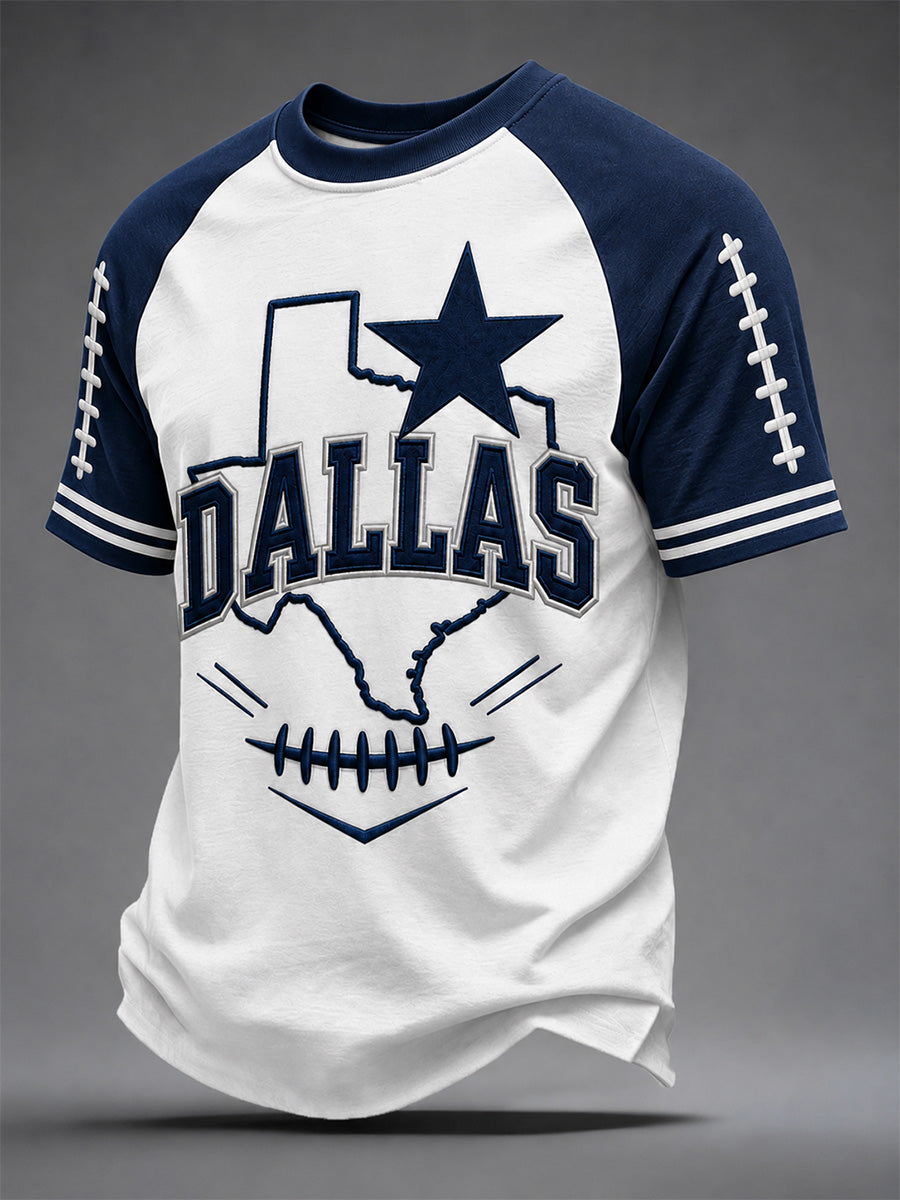 Men's Football Gameday Gift For Football Fans Casual Tee
