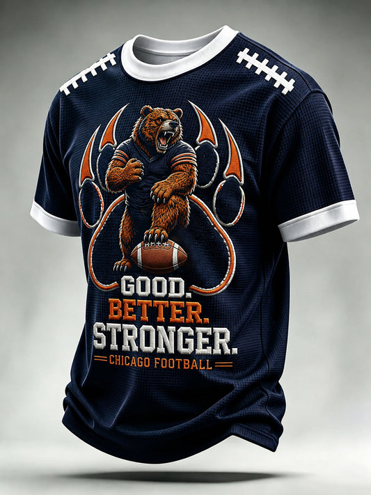 Men's Football Gameday Gift For Football Fans Casual Waffle Tee
