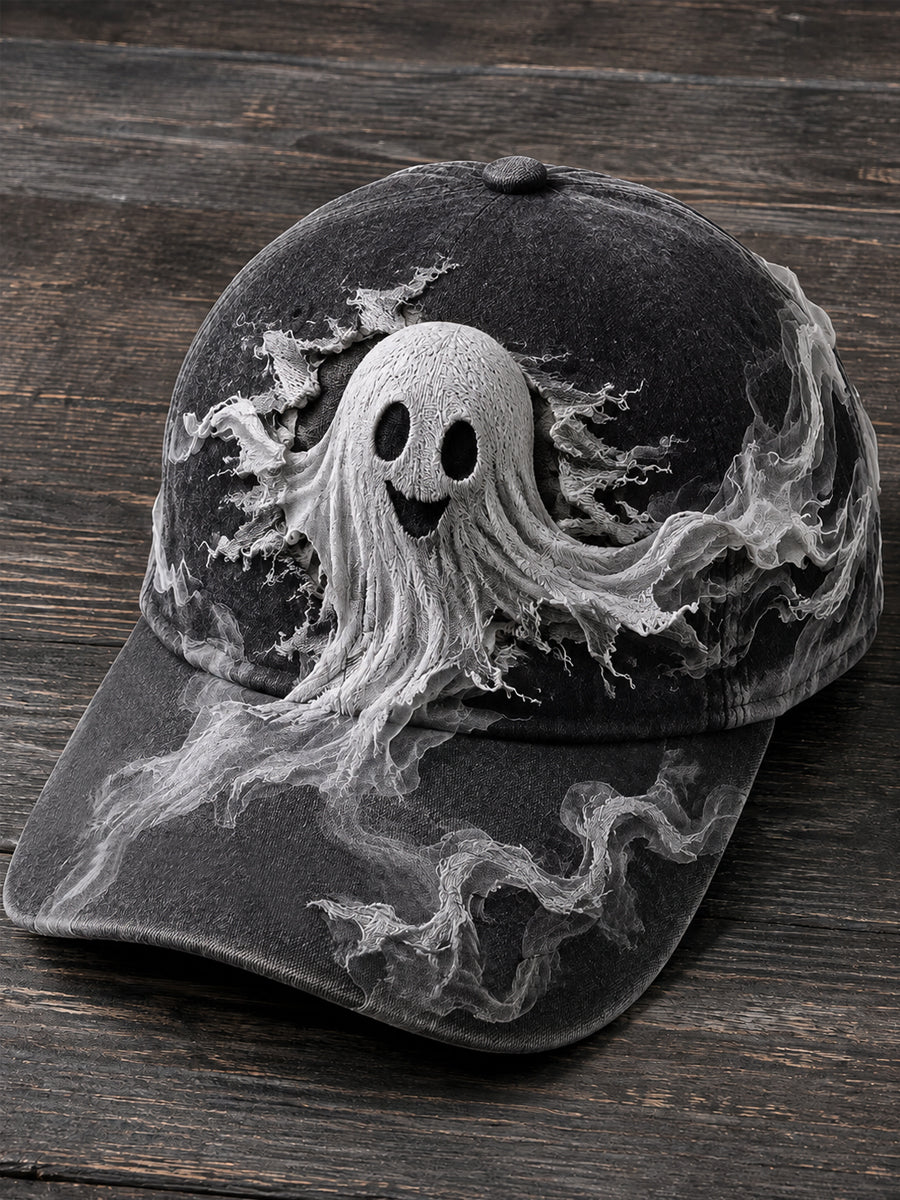 Unisex Halloween Ghost Print Hat