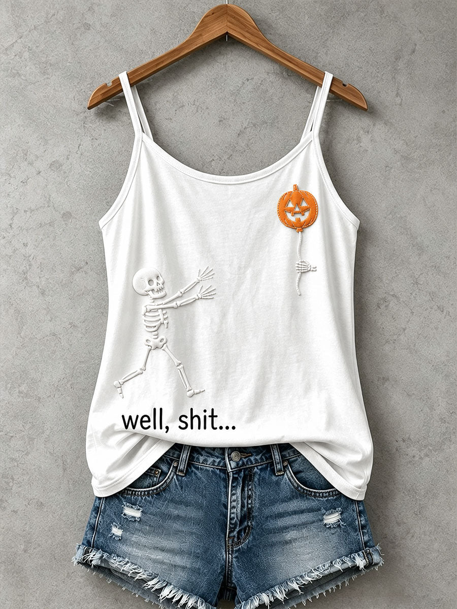 Women's Halloween Skull Tank Top