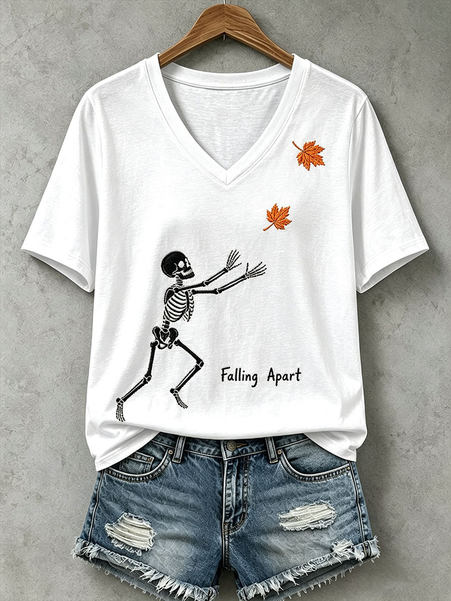 Women's Falling Apart Skull T-Shirt
