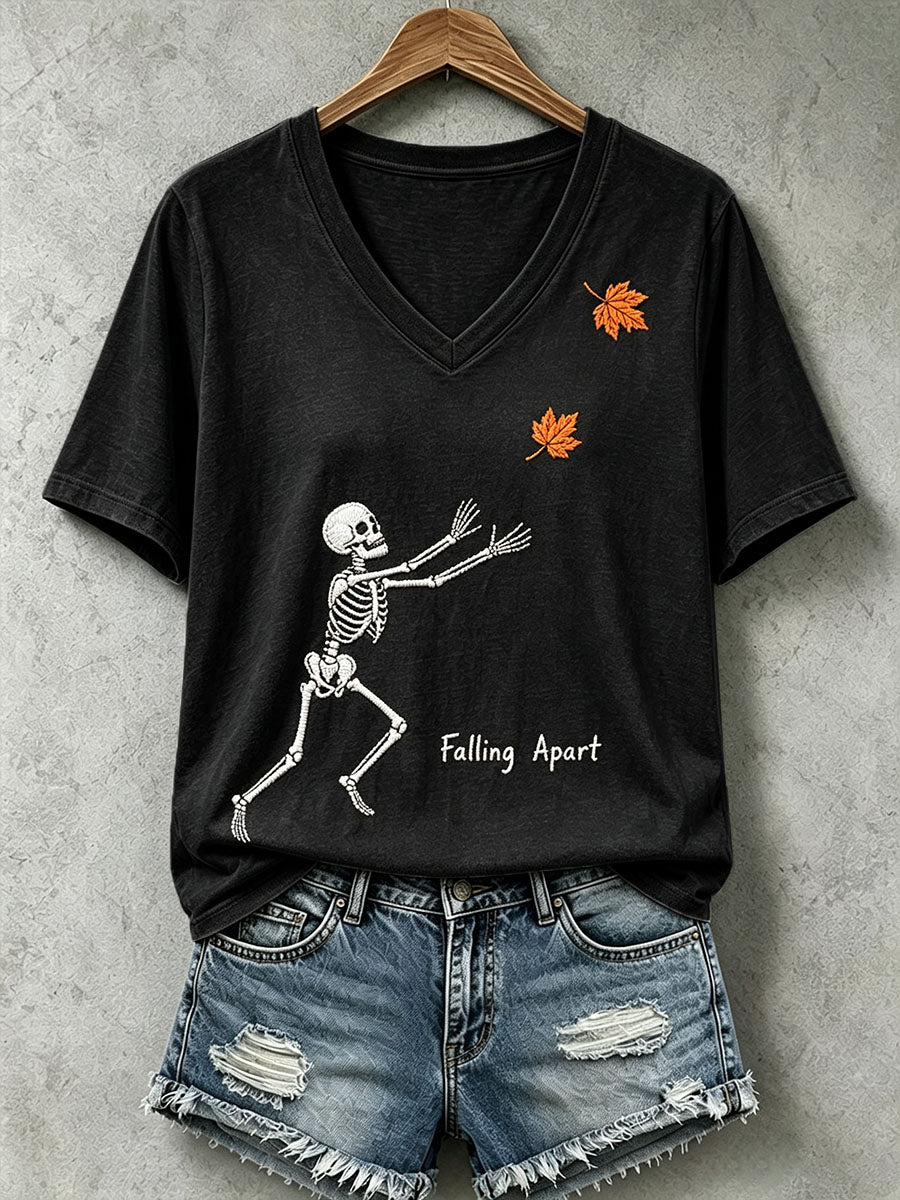 Women's Falling Apart Skull T-Shirt