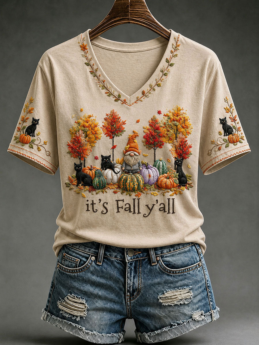 Women's It's Fall Y'all Short-sleeved T-shirt