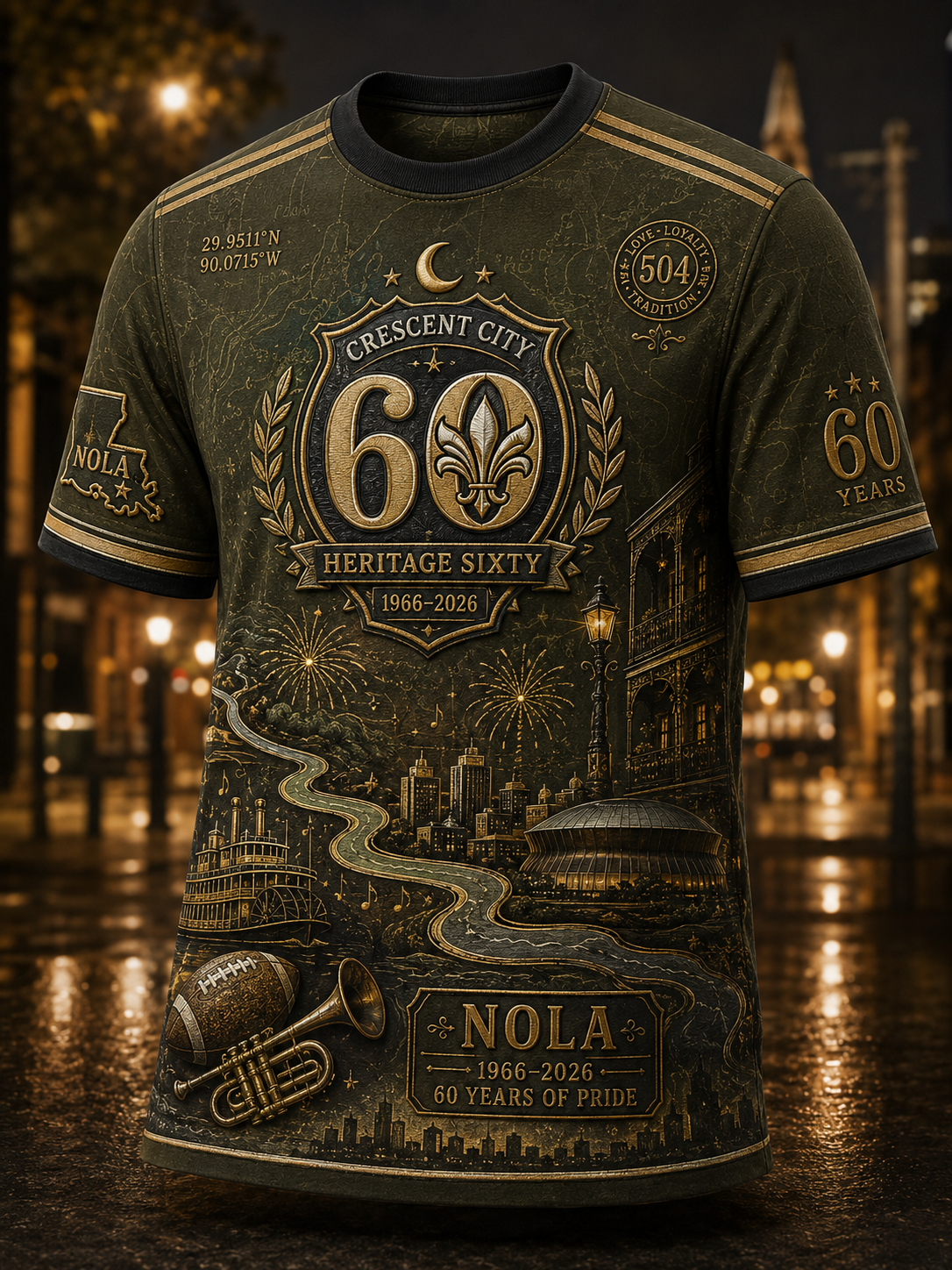 Men's New Orleans Saints Short Sleeves T-Shirt