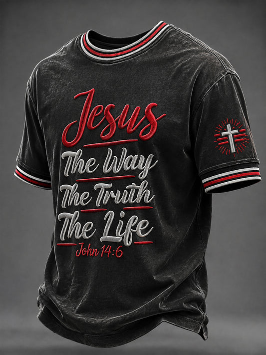 Men's “The way The Truth The Life  ” Printed T-shirt
