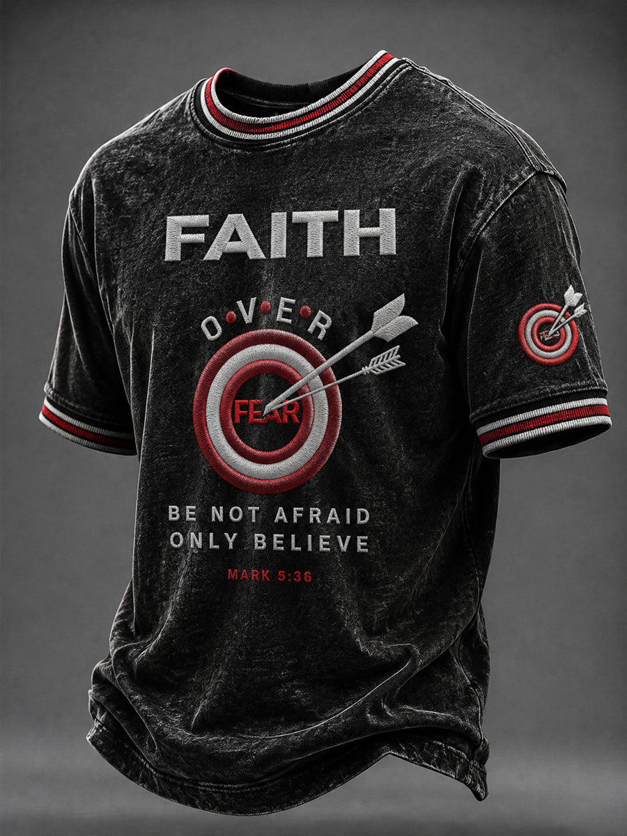 Men's “FAITH OVER FEAR” Printed T-shirt
