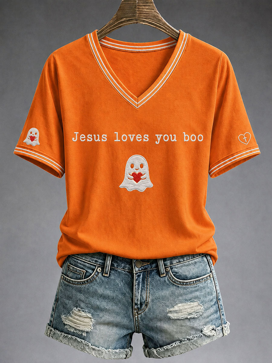 Women's Jesus Loves You Boo T-Shirt