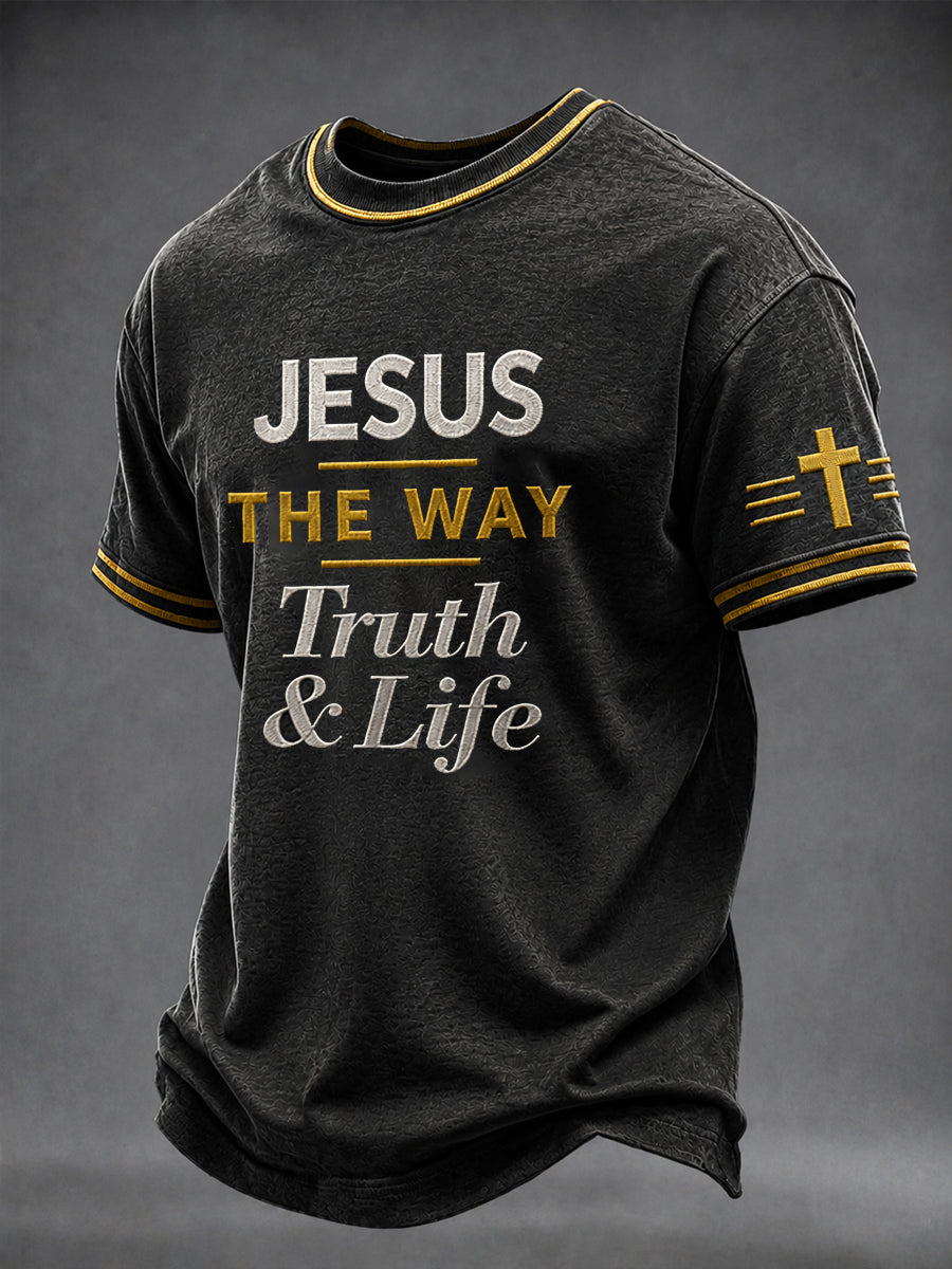 Men's “The way The Truth The Life  ” Printed T-shirt