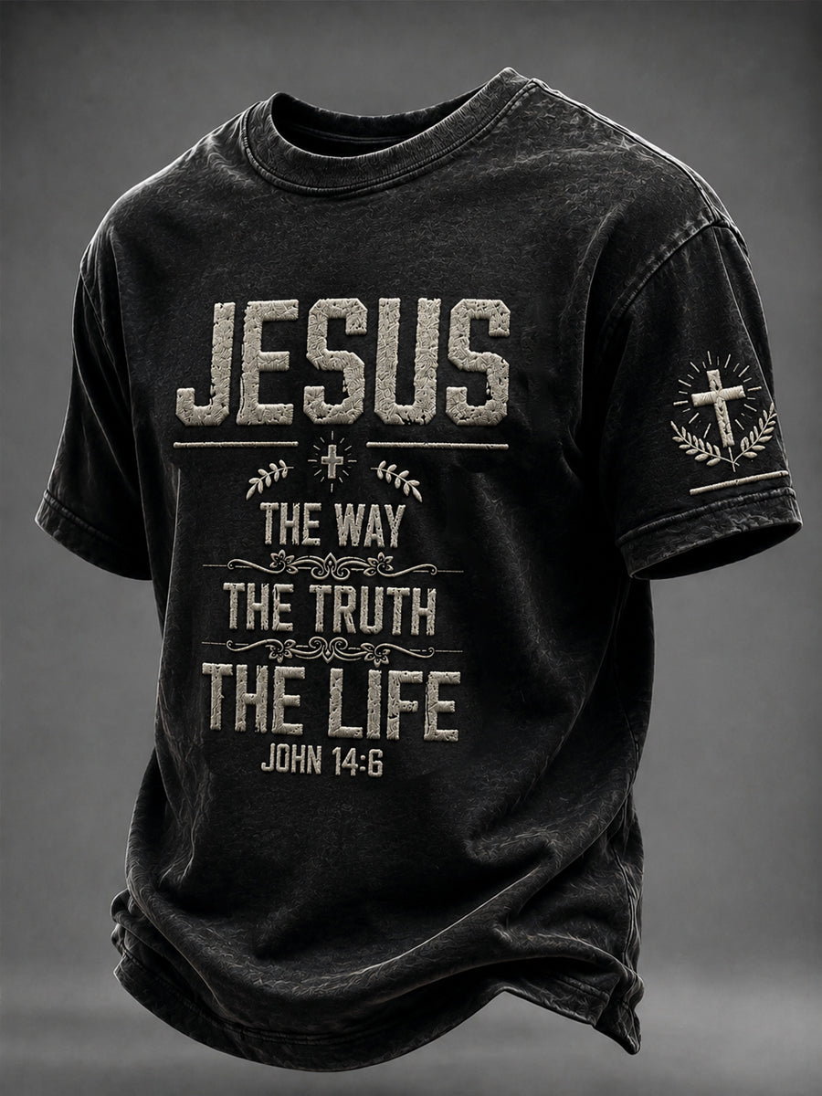 Men's “The way The Truth The Life  ” Printed T-shirt