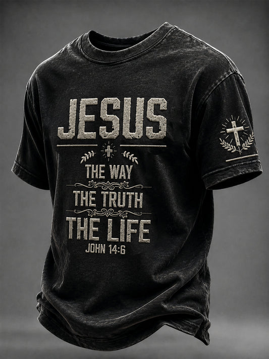 Men's “The way The Truth The Life  ” Printed T-shirt