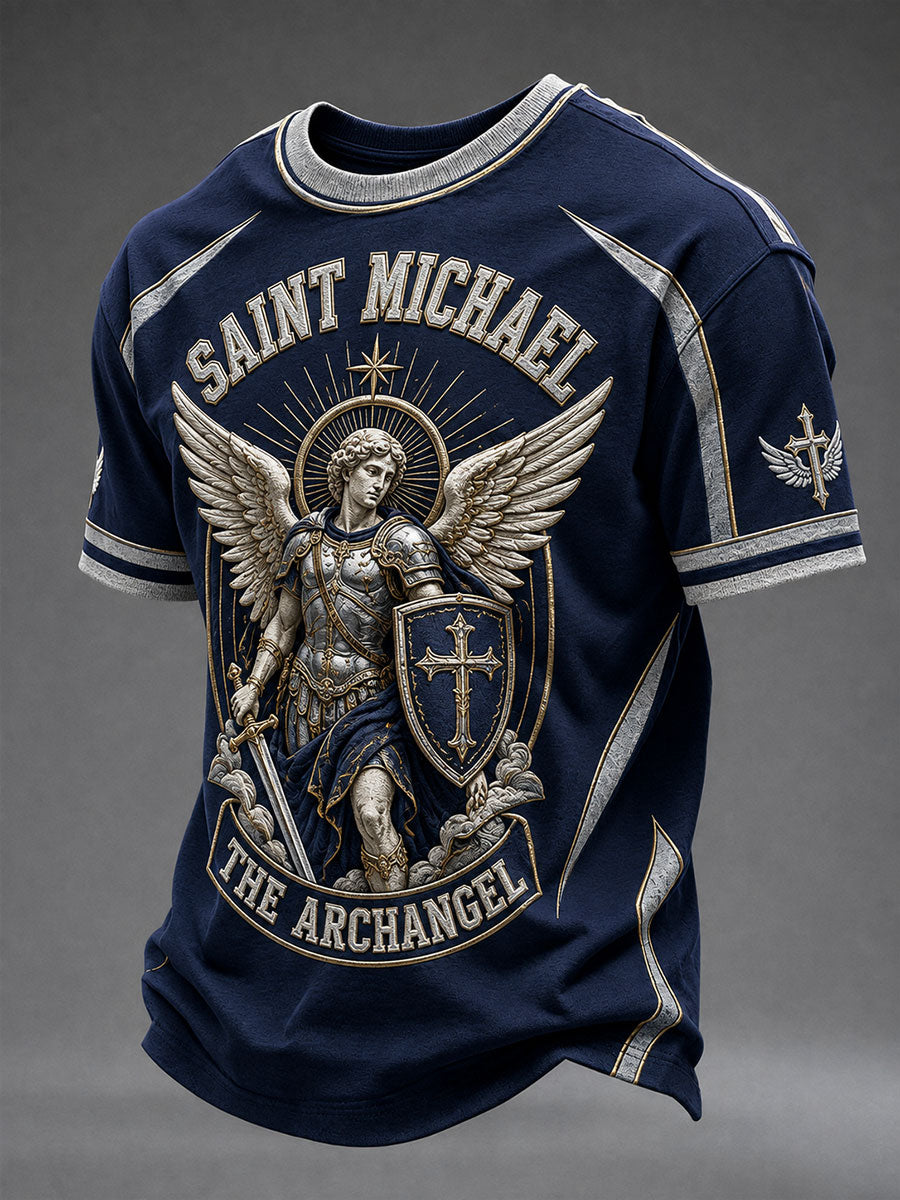 Men's Saint Michael The Archangel Short Sleeves T-shirt
