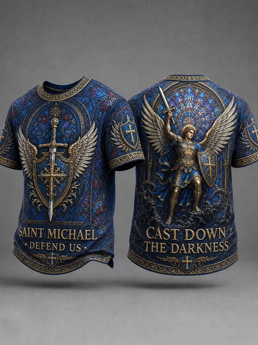 Men's Saint Michael The Archangel Short Sleeves T-shirt