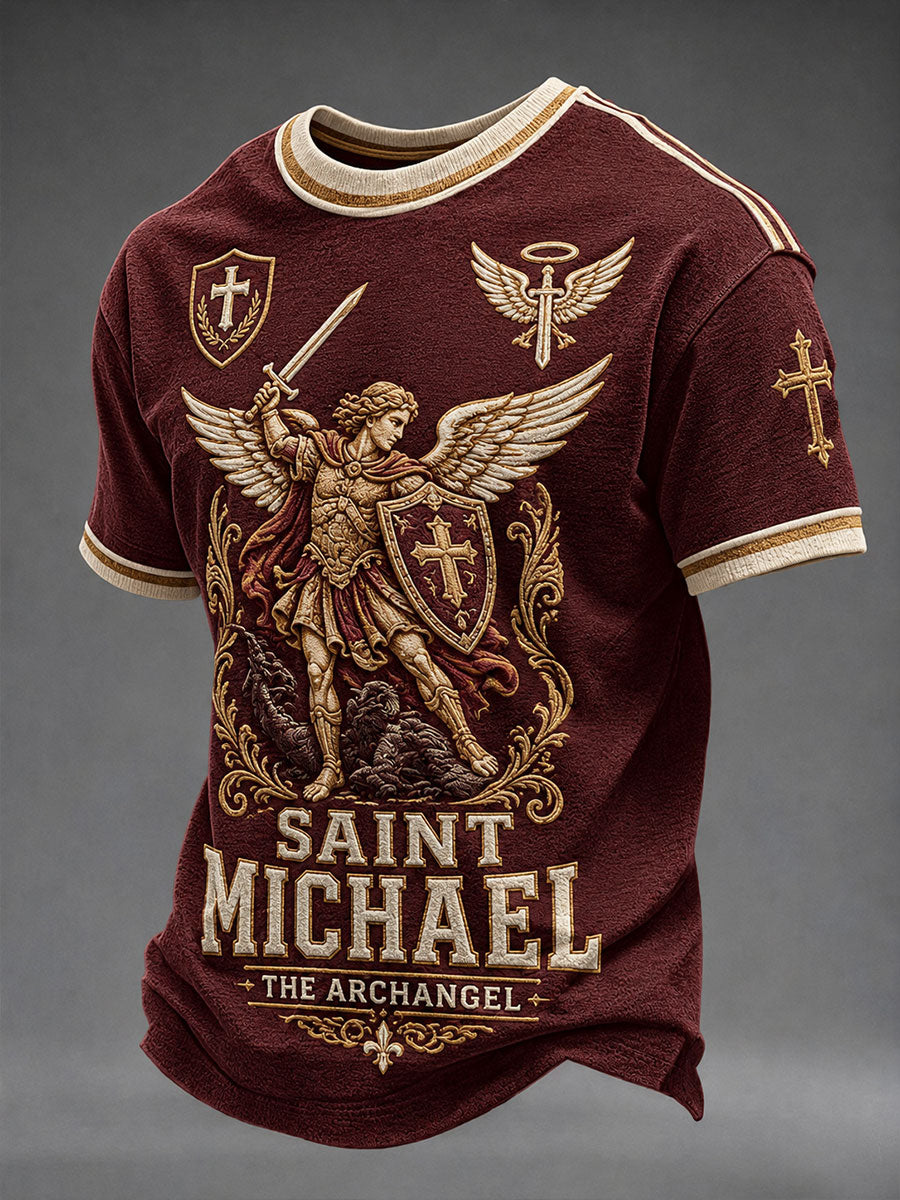Men's Saint Michael The Archangel Short Sleeves T-shirt